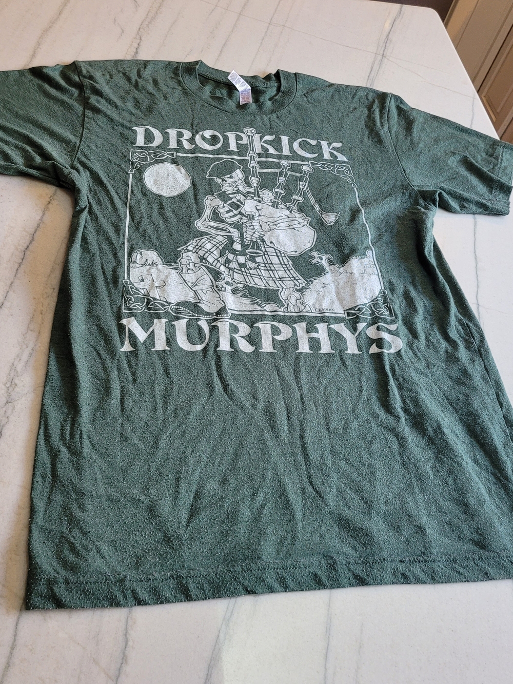 American Apparel Forest Green Dropkick Murphys Graphic Tee